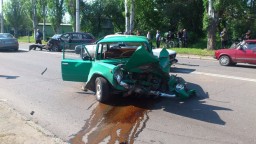 В Константиновке произошла крупная дорожная авария (ВИДЕО)