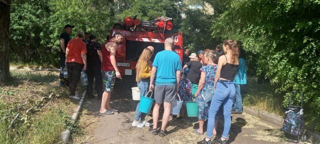 ​Подвоз жителям Константиновки ТЕХНИЧЕСКОЙ воды 14 июля 2022