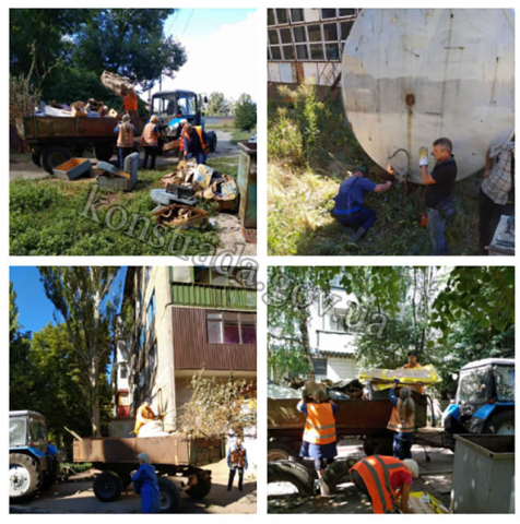 ​Работа коммунальщиков Константиновки – кропотливый труд