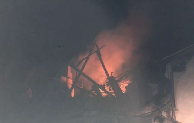 Спасатели дважды тушили пожар в Константиновке
