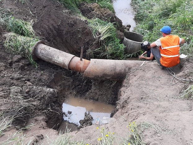 Ремонт на Белогорском водоводе оставил часть Константиновки без воды