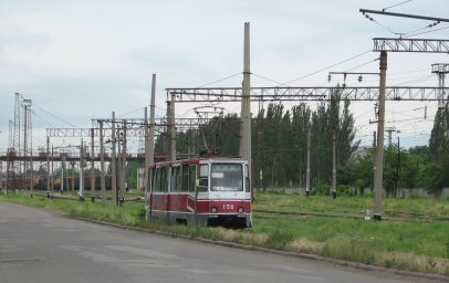 Трамвай №158 на вулиці Леніна: літній рейс 2006 року