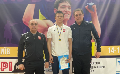 Константиновский борец Александр Бударев стал чемпионом Кубка Украины U-20