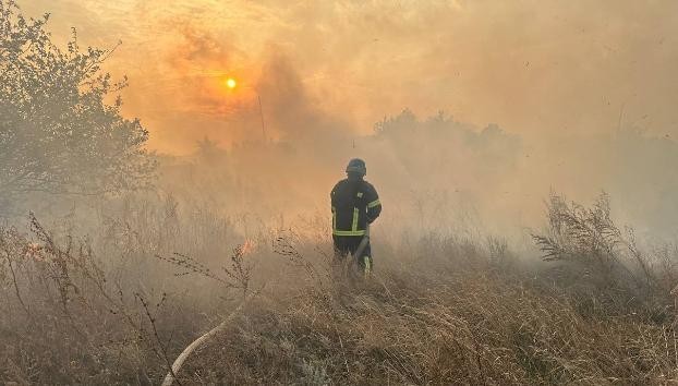 Спасатели тушили пожары в Константиновке и Торецке