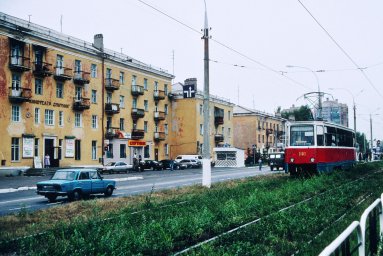 Константиновка, август 2001, трамвай №146 на  "Спутнике"