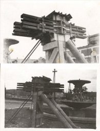 Константиновка. Строительство нового моста в конторе зеркальных заводов 1941-42 гг