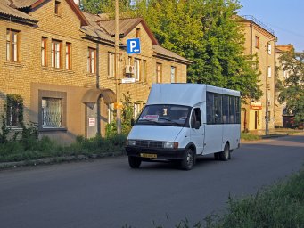 Міжміський рейс &laquo;Краматорськ &mdash; Горлівка&raquo; на вулиці Братів Котельникових: вересень 2013 року