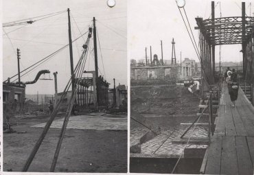 Константиновка. Строительство нового моста в конторе зеркальных заводов 1941-42 гг