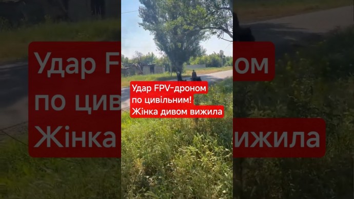 Чудом выжила: Оккупанты атаковали FPV-дронами мирных жителей во время выхода из Константиновки (ВИДЕО)