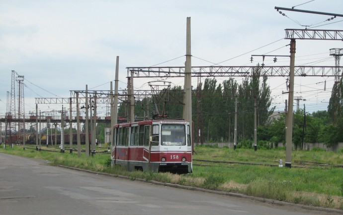 Трамвай №158 на вулиці Леніна: літній рейс 2006 року