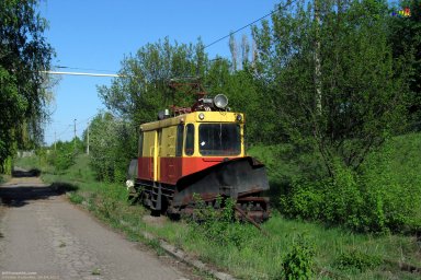 Службовий снігоочисник ГС-4 (С-535) у трамвайному депо Костянтинівки