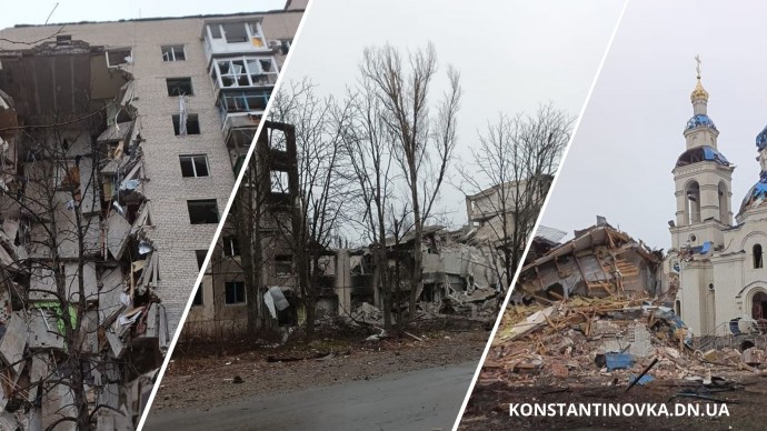 Ситуация в Константиновке по состоянию на утро 2 декабря: серия авиаударов и артобстрелов, есть погибший и раненный