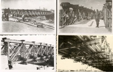 Константиновка. Строительство нового моста в конторе зеркальных заводов 1941-42 гг.
