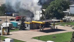В Константиновке случился пожар рядом с АЗС