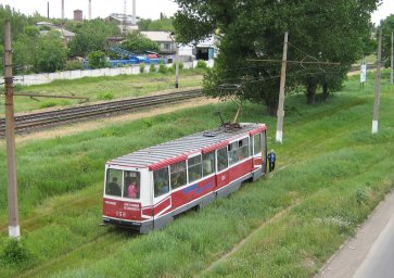 Трамвайний рейс у літо 2006-го: Вагон №158 на вул. Ленена (Олекси Тихого)